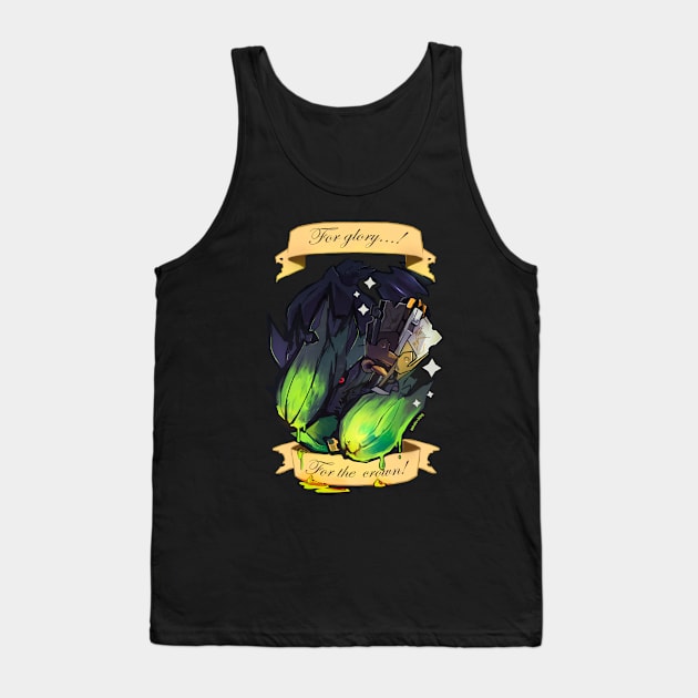 Monster Hunter - For the crown Tank Top by Mikoto